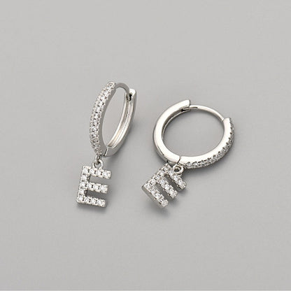 Initial Earrings "Crystal"