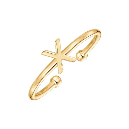 Adjustable Initial Ring "Chic"