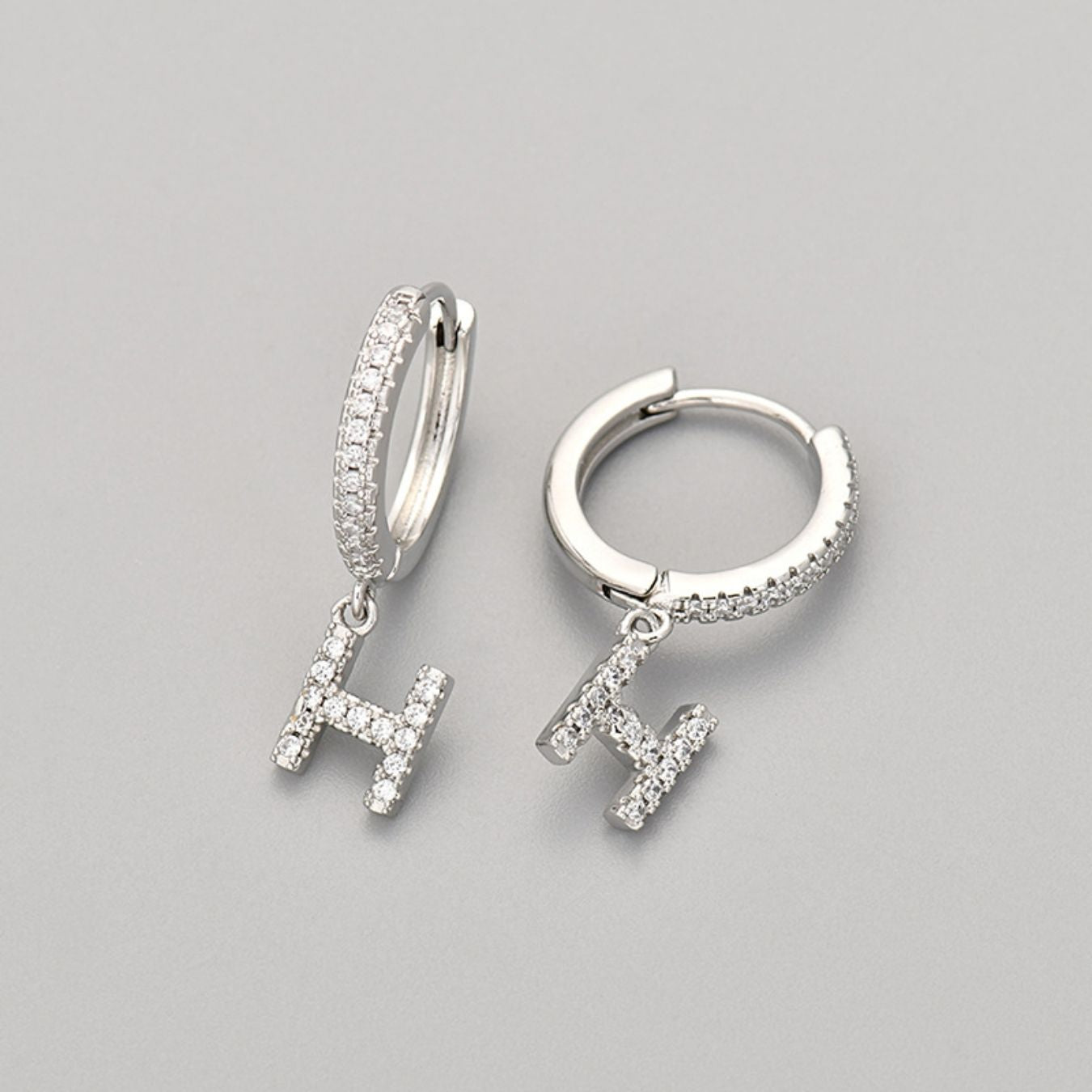 Initial Earrings "Crystal"