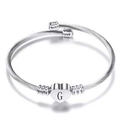 Initial Bracelet "Heart"