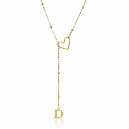 Initial Necklace "In Love"