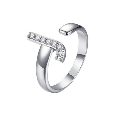 Adjustable Initial Ring "Twinkle"