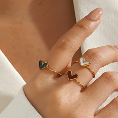 Adjustable Ring "Luna Heart"