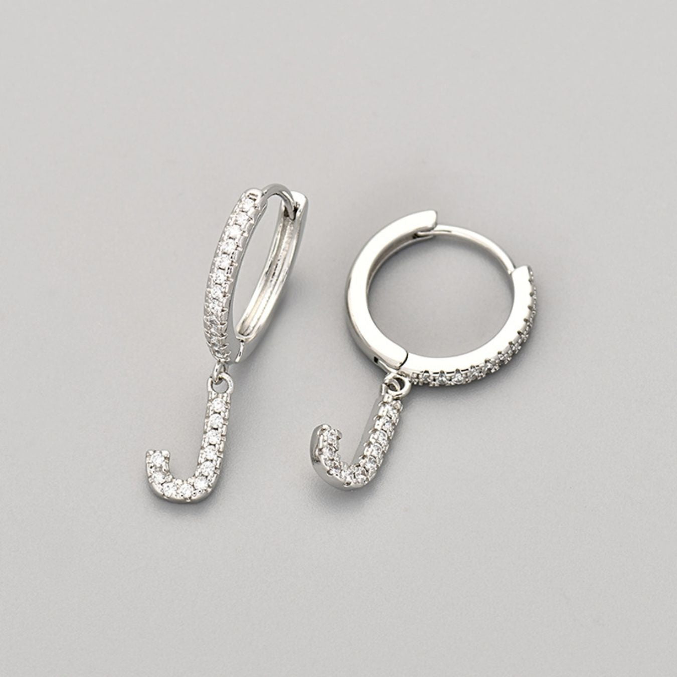 Initial Earrings "Crystal"