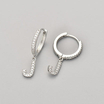 Initial Earrings "Crystal"