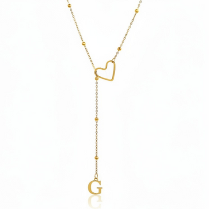 Initial Necklace "In Love"