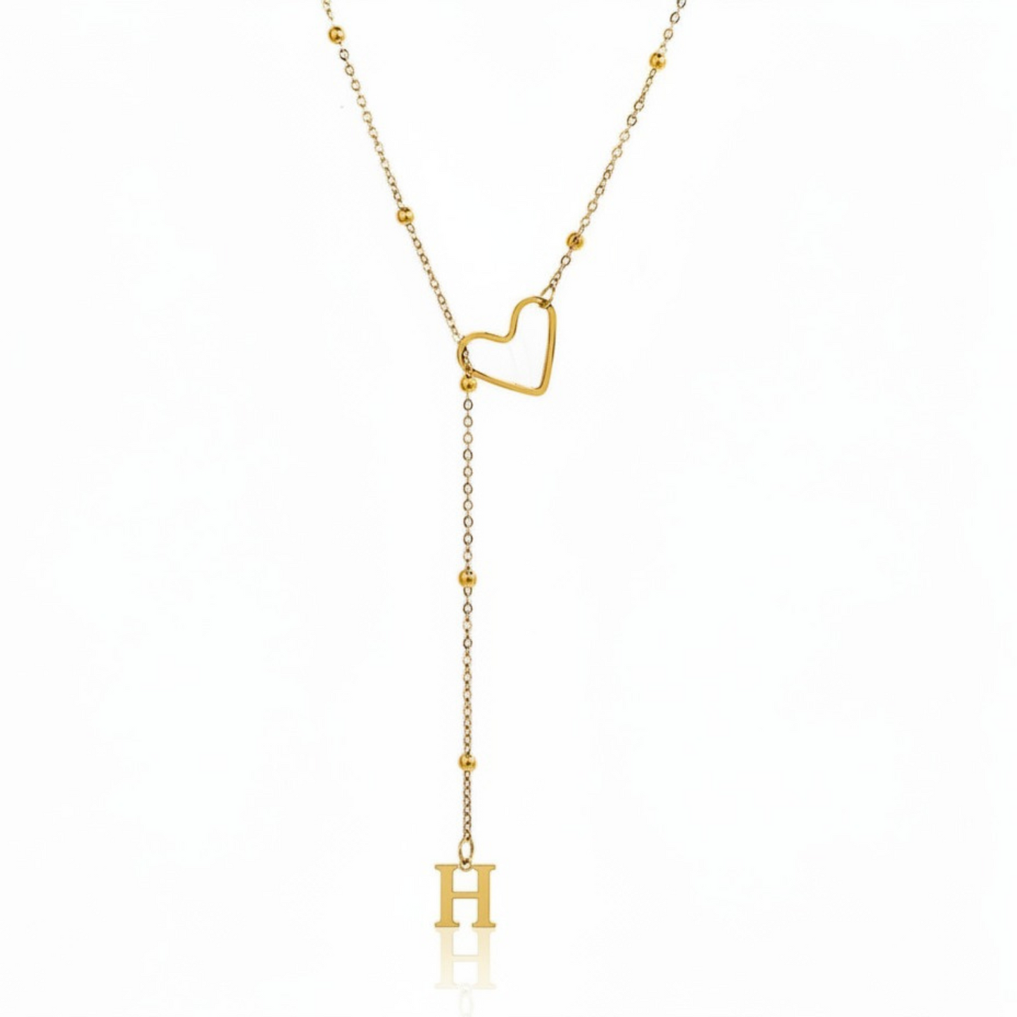 Initial Necklace "In Love"