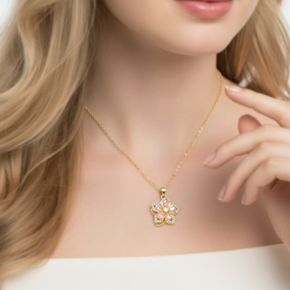 Necklace "Twist & Bloom"