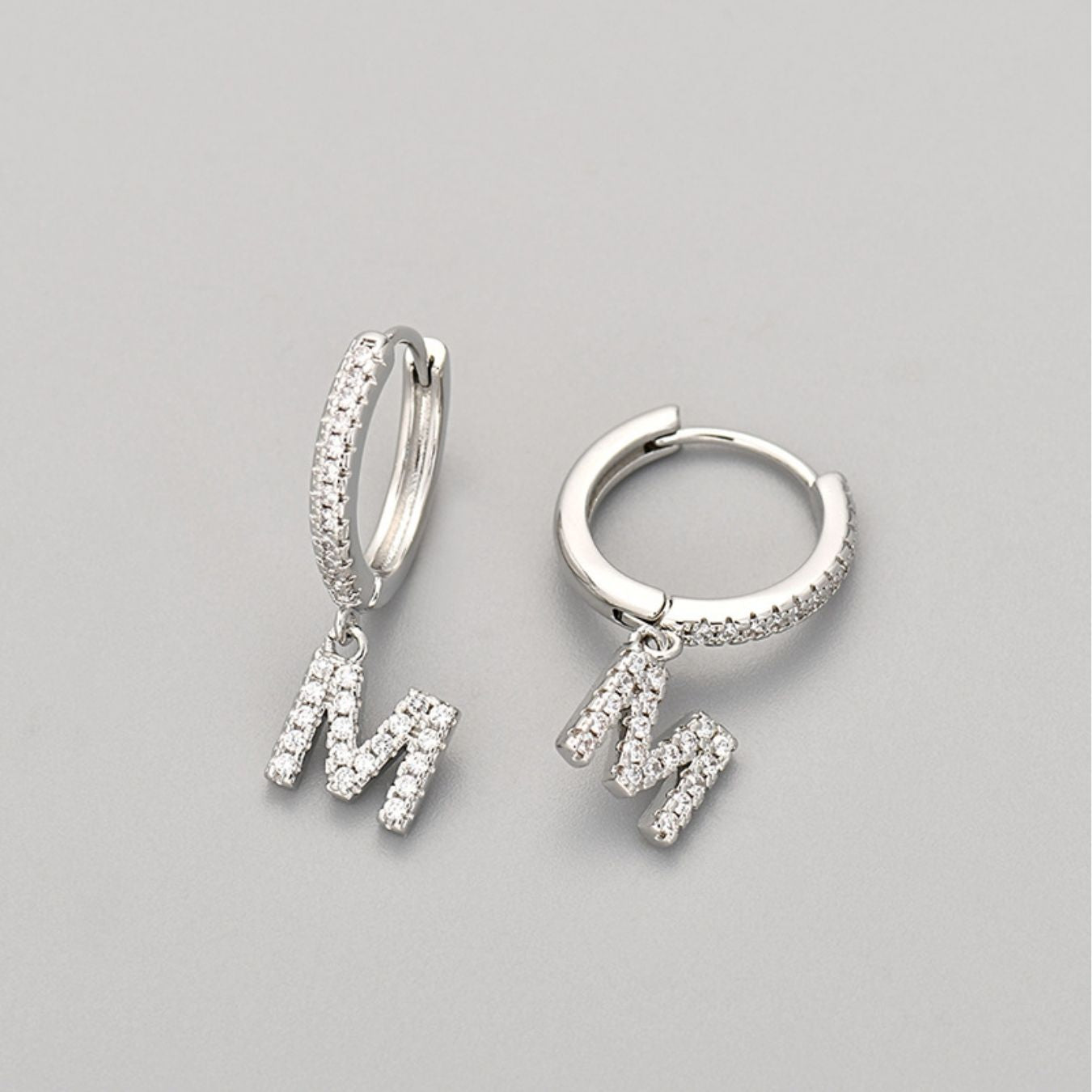 Initial Earrings "Crystal"