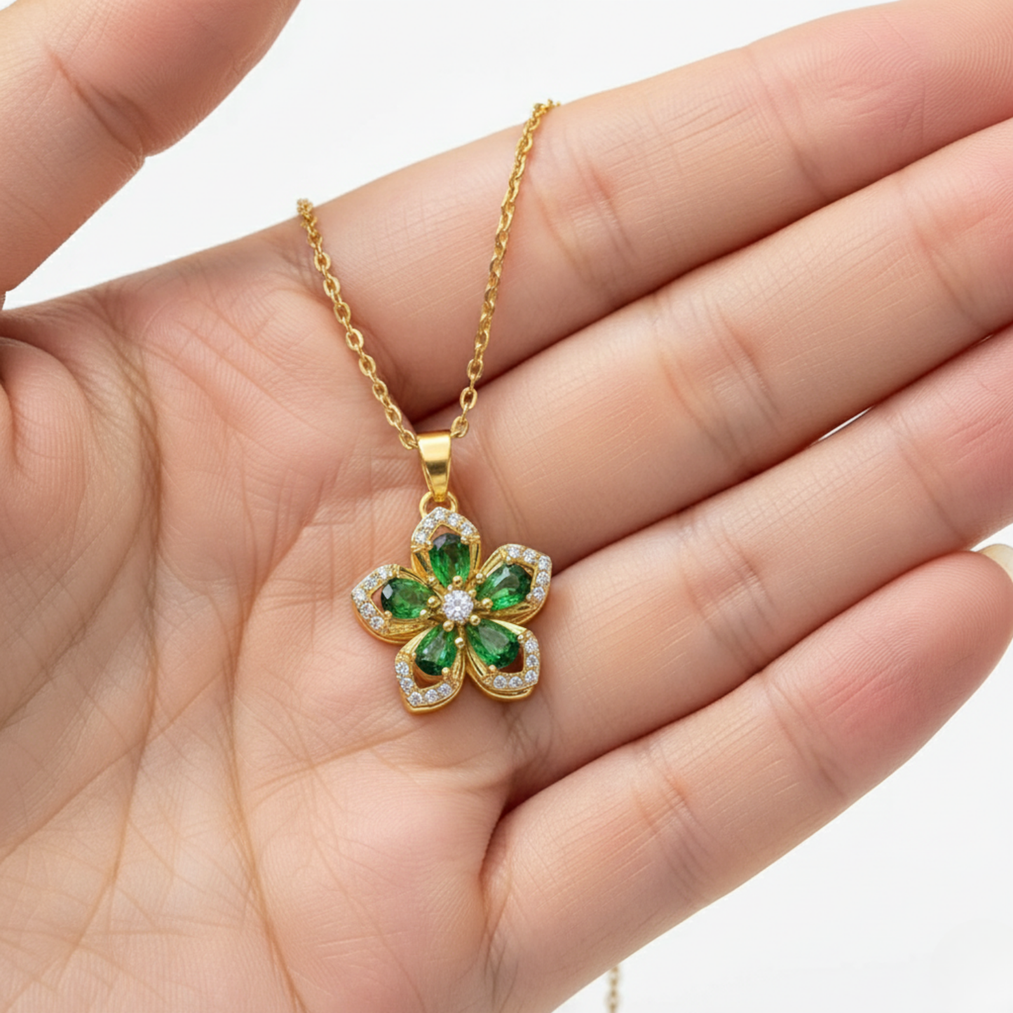 Necklace "Twist & Bloom"