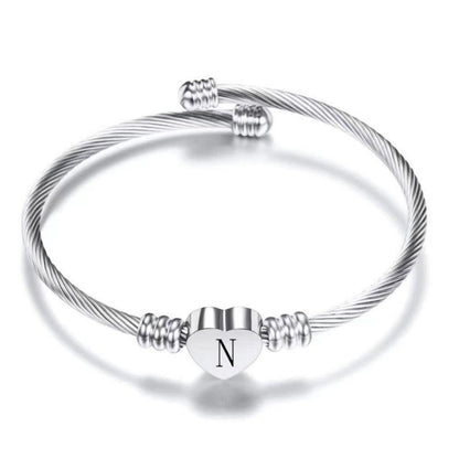 Initial Bracelet "Heart"