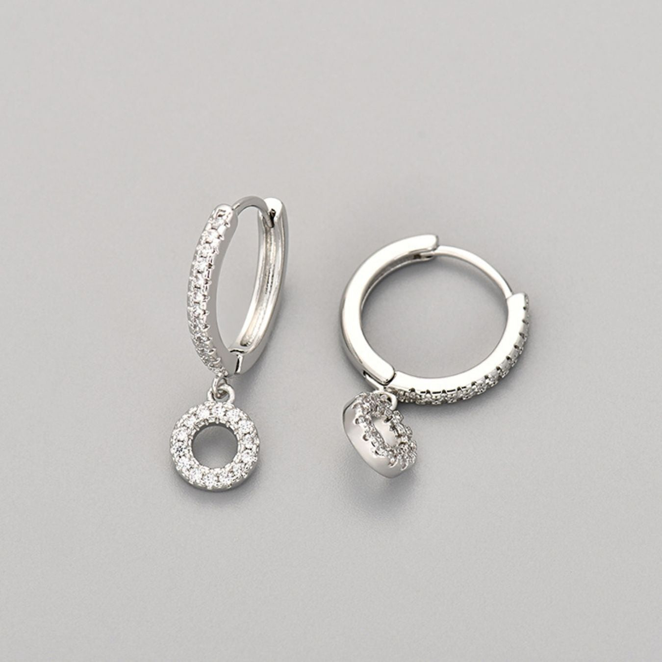 Initial Earrings "Crystal"