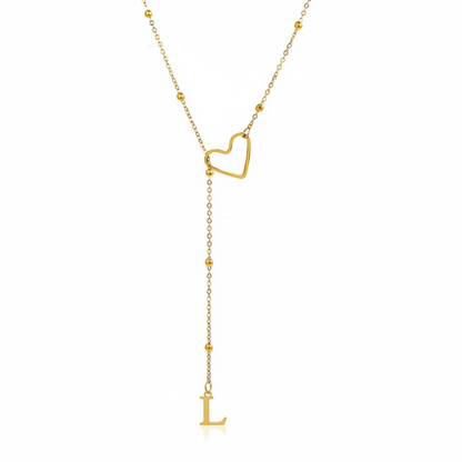 Initial Necklace "In Love"