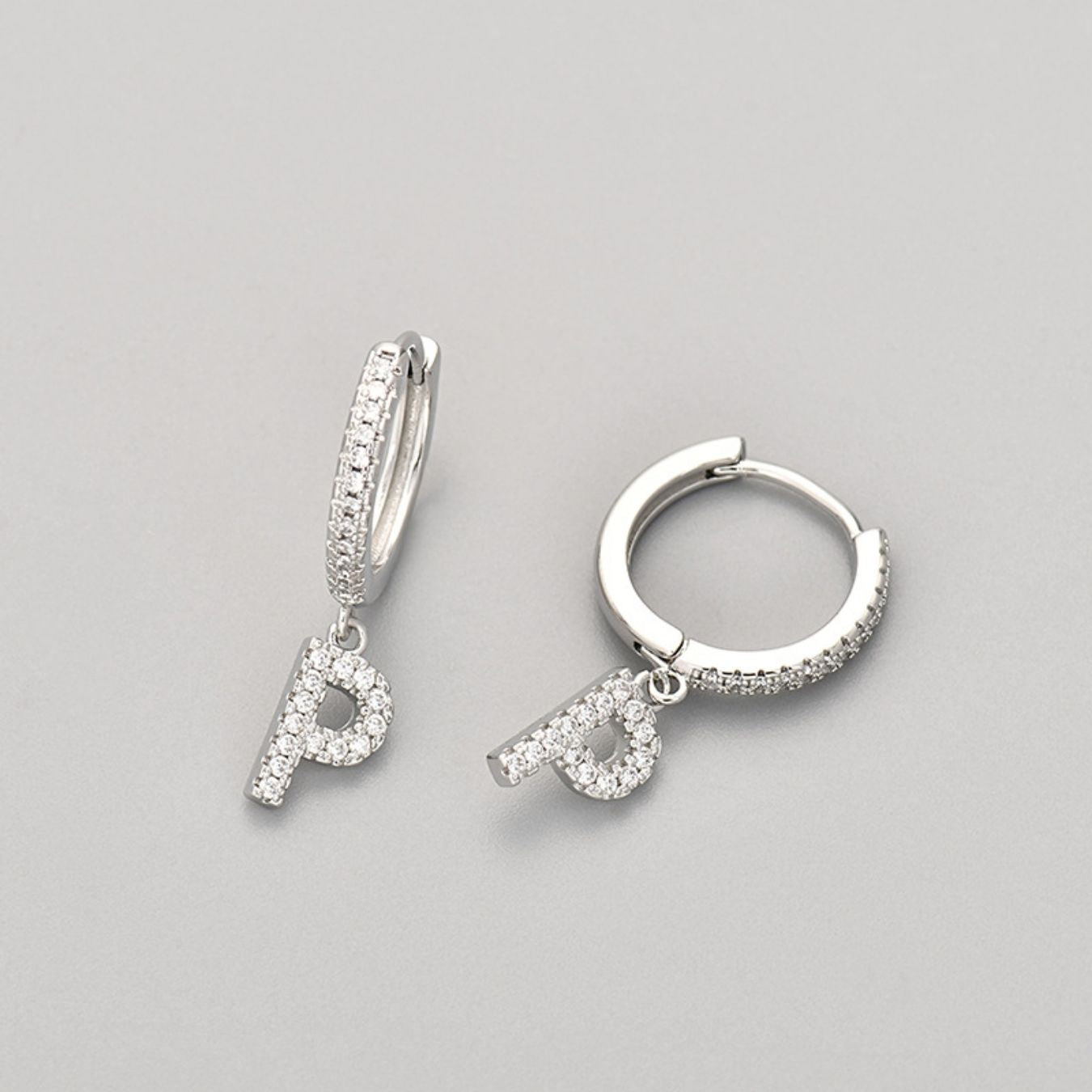 Initial Earrings "Crystal"