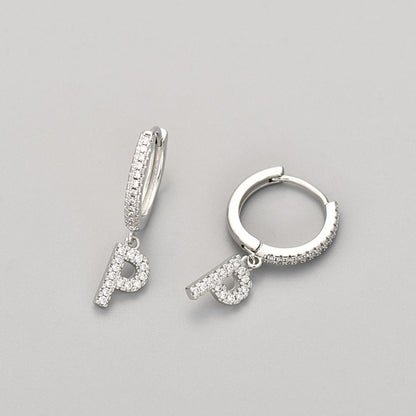 Initial Earrings "Crystal"