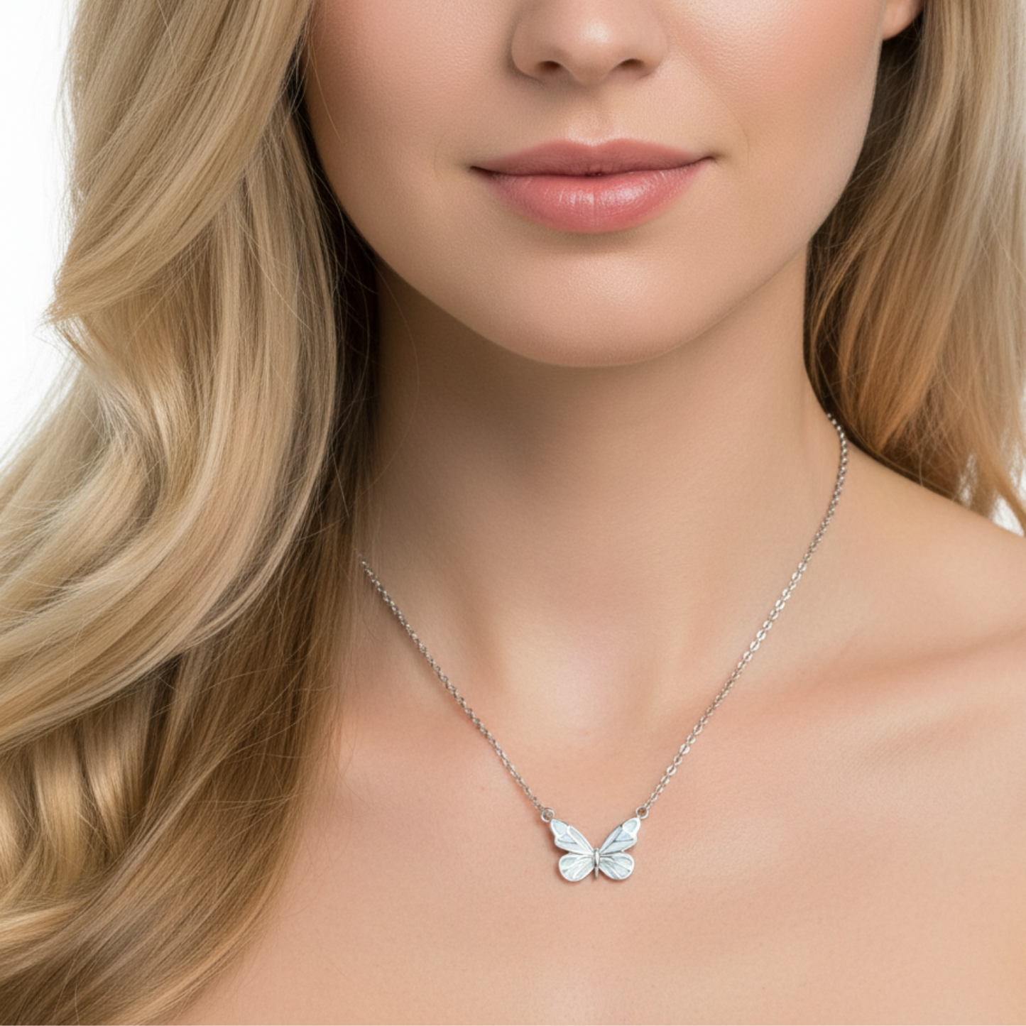 Necklace "Luminous Butterfly"