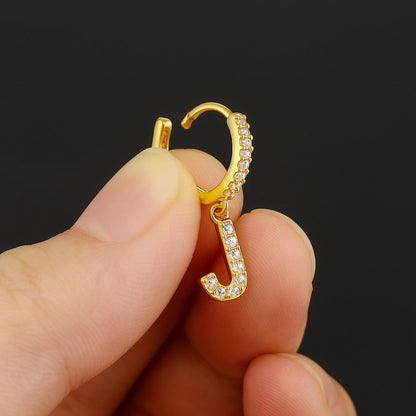 Initial Earrings "Crystal"