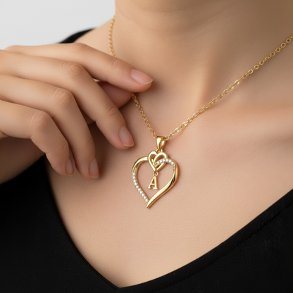 Initial Necklace "Love"