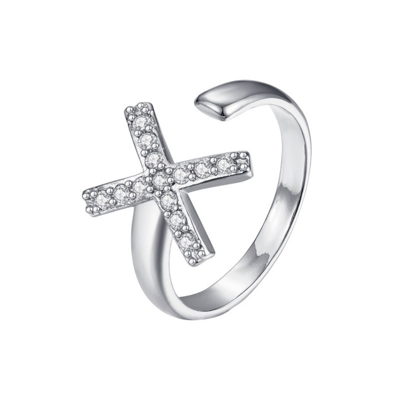 Adjustable Initial Ring "Twinkle"