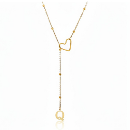 Initial Necklace "In Love"