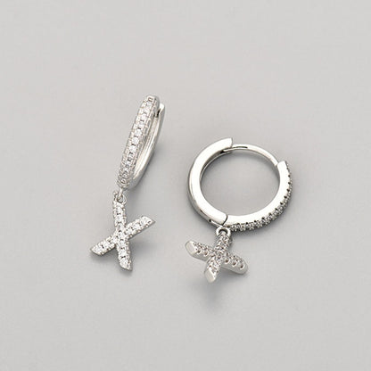 Initial Earrings "Crystal"