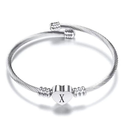 Initial Bracelet "Heart"