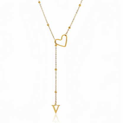 Initial Necklace "In Love"