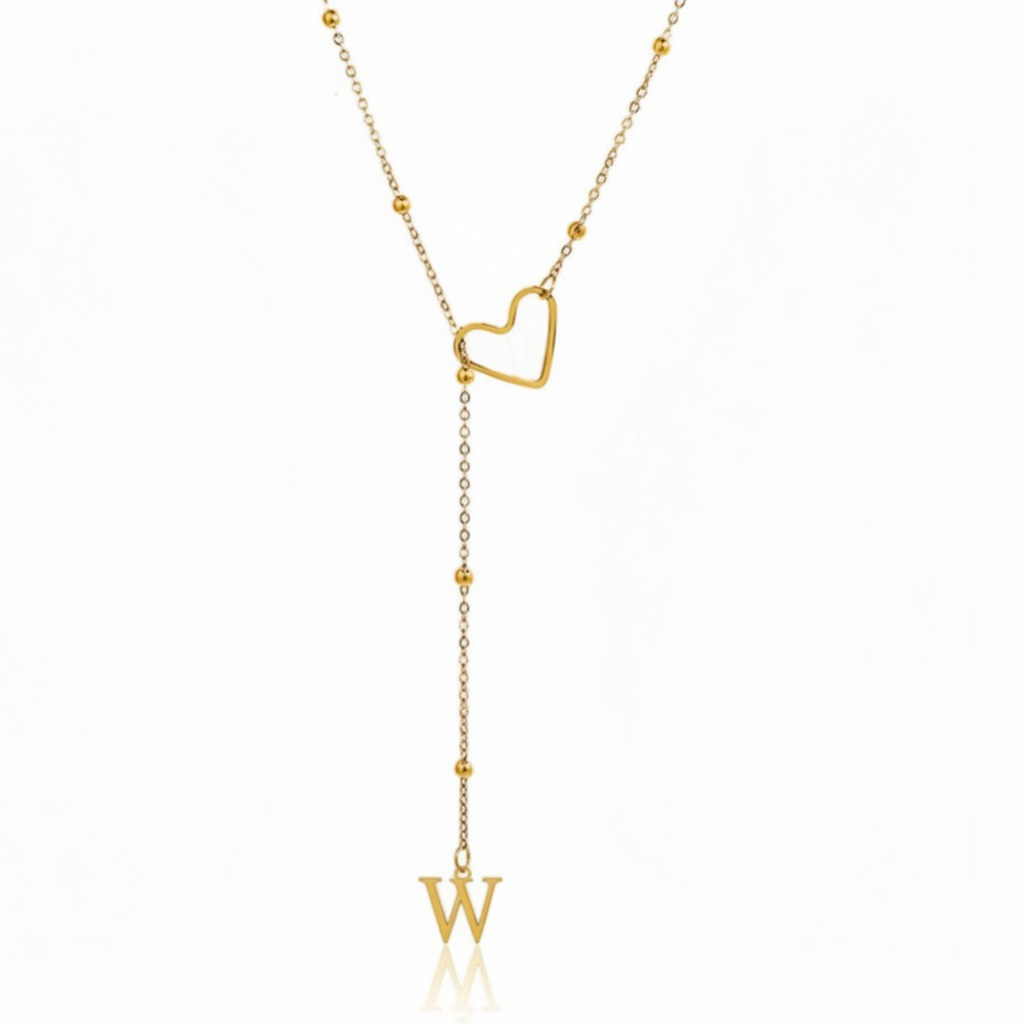 Initial Necklace "In Love"