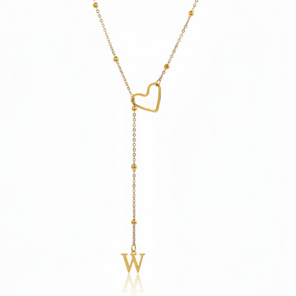 Initial Necklace "In Love"