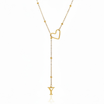 Initial Necklace "In Love"