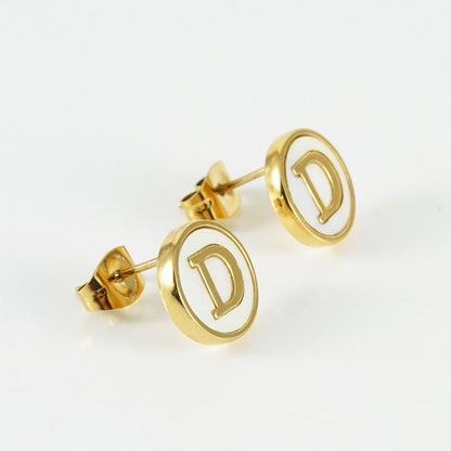 Initial Earrings "Vintage"