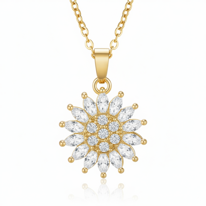 Rotating Necklace "Sunflower"