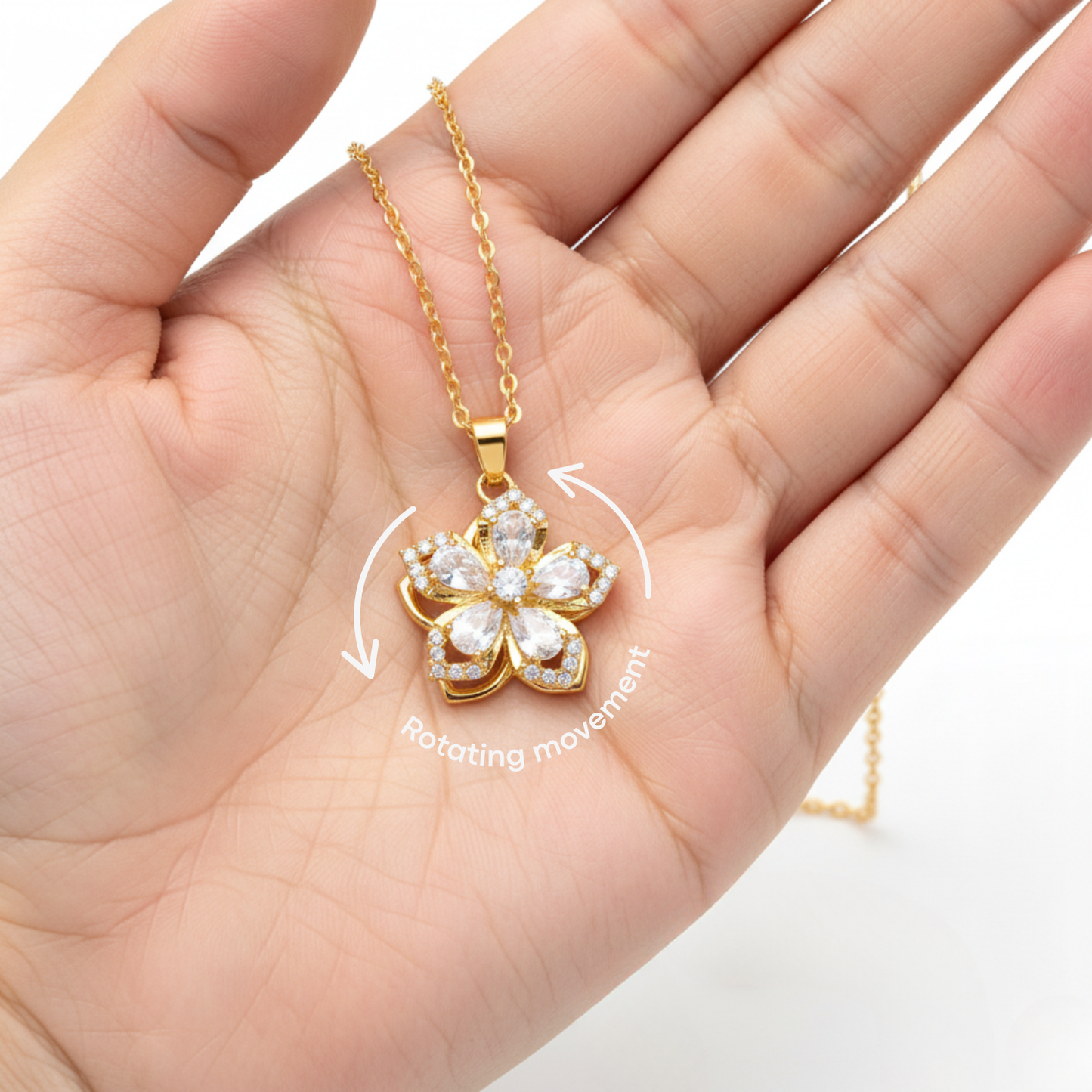 Necklace "Twist & Bloom"