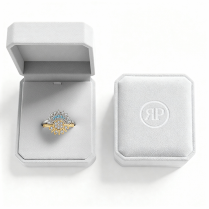 Adjustable Ring Set "Eclipse Glow"