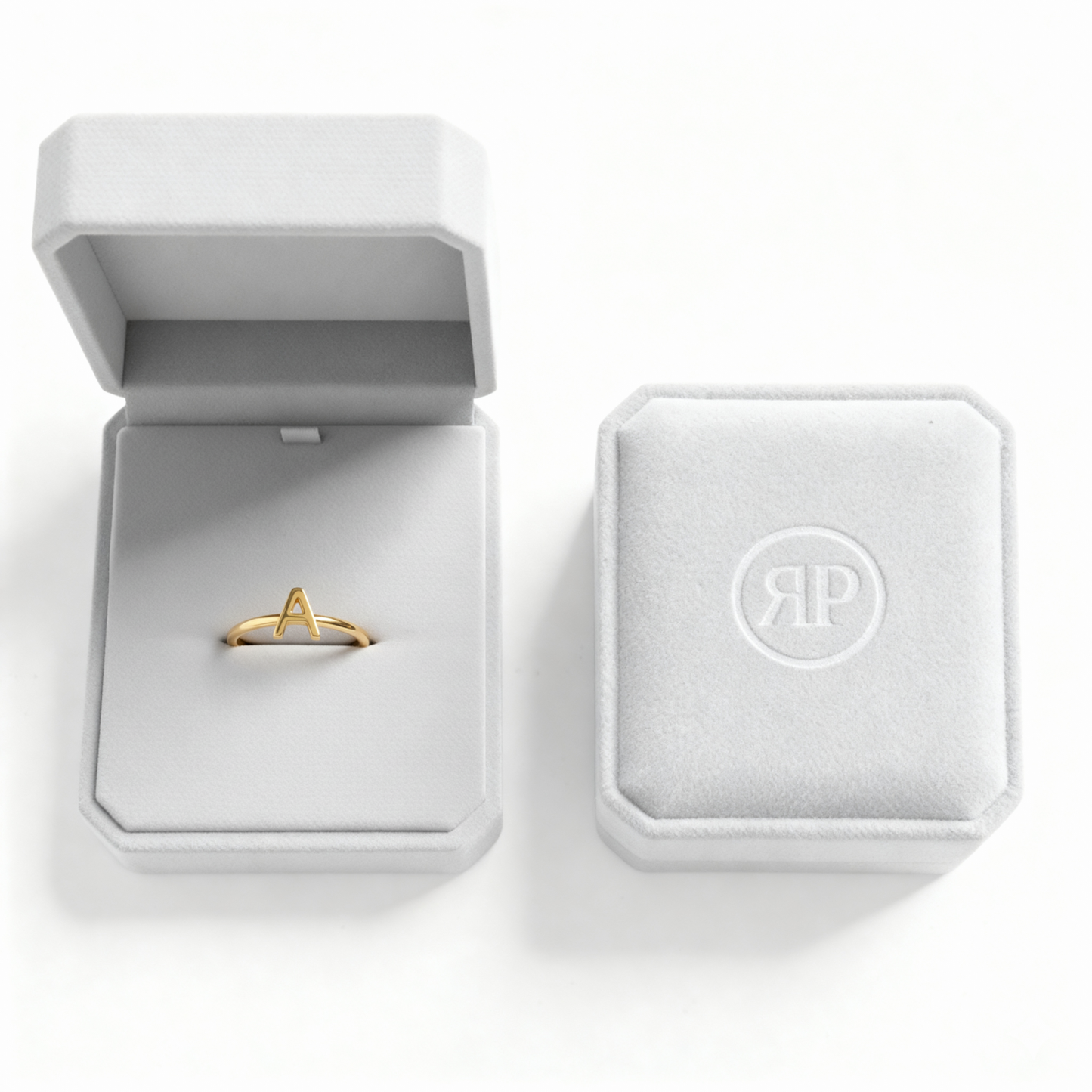 Adjustable Initial Ring "Chic"