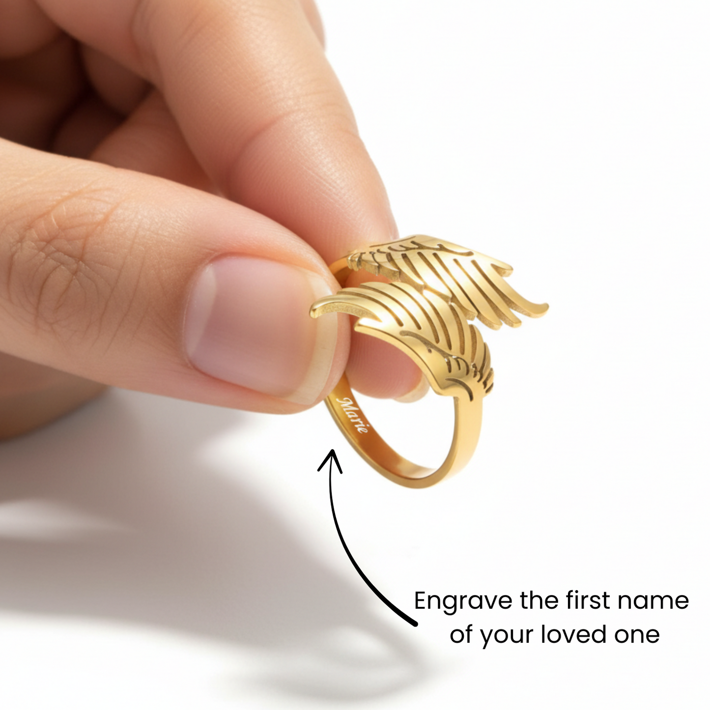 Adjustable Ring "Angel wings"