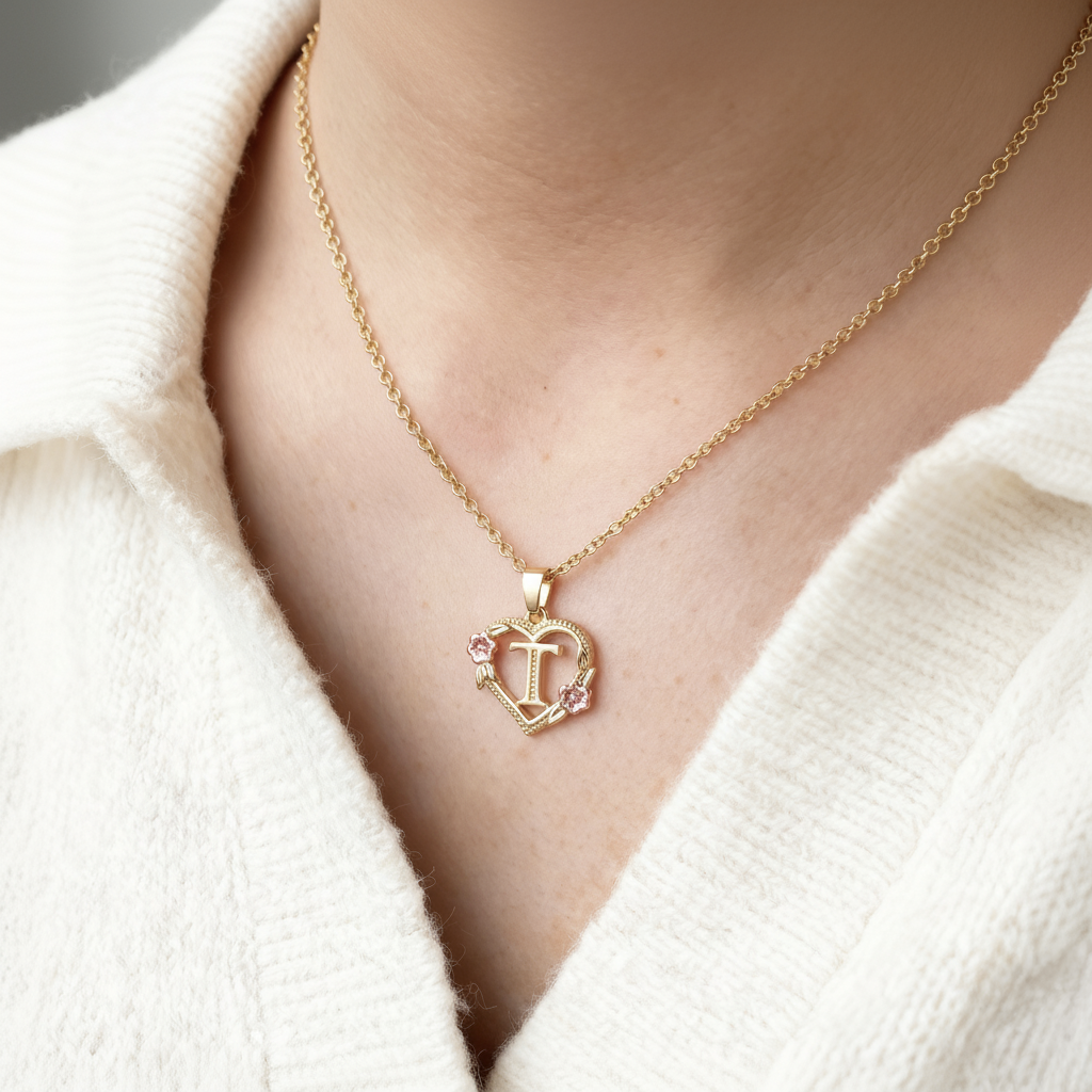 Initial Necklace "Bloom"