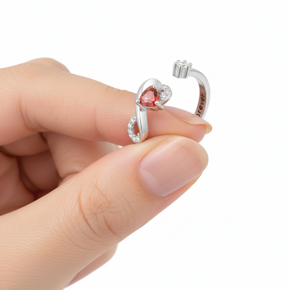 Adjustable Ring 'Infinity Diamond"