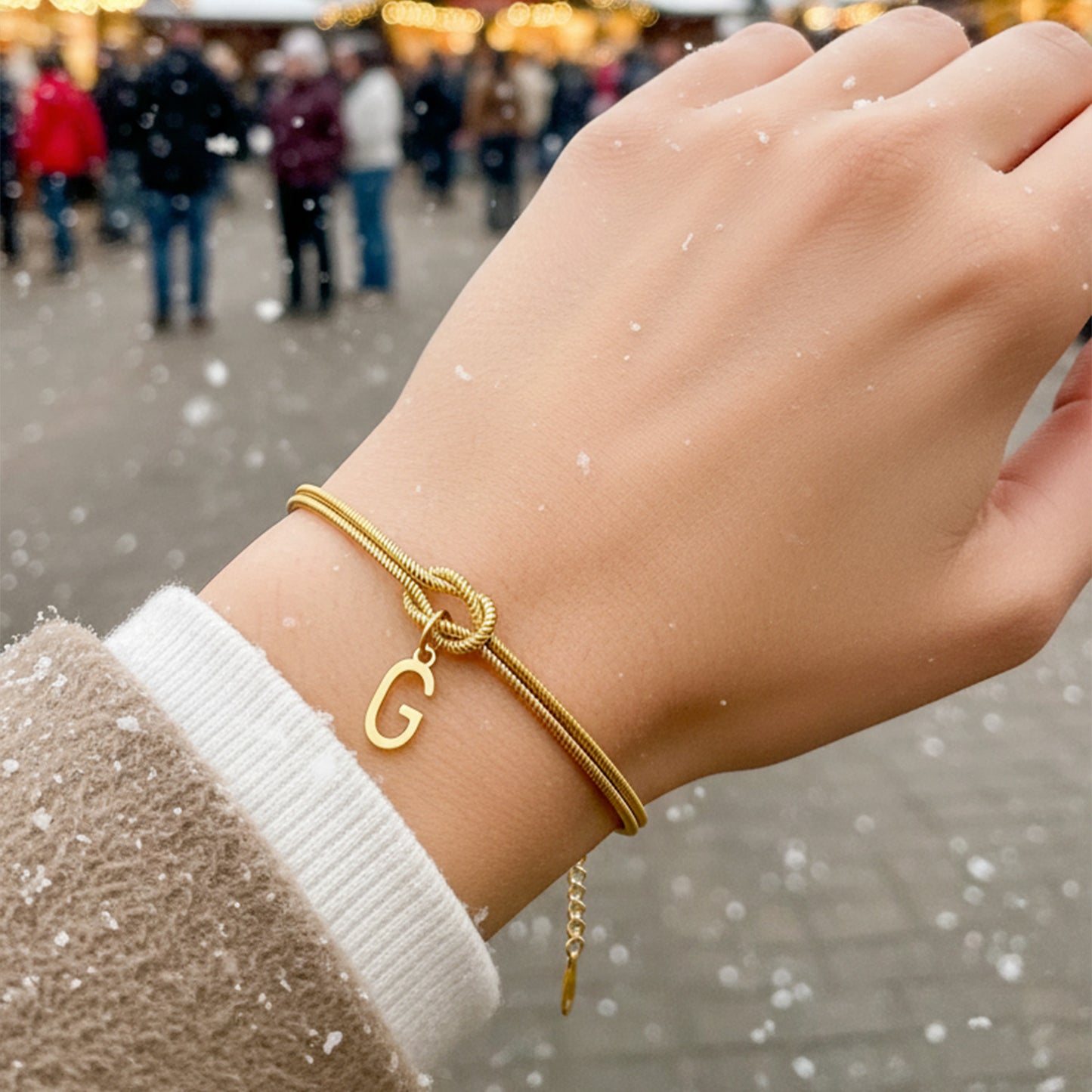 Initial Bracelet "Knot"