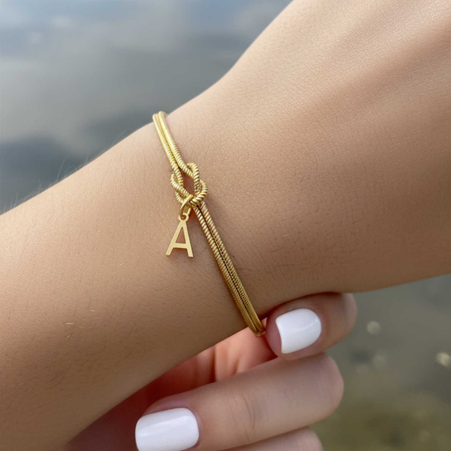 Initial Bracelet "Knot"
