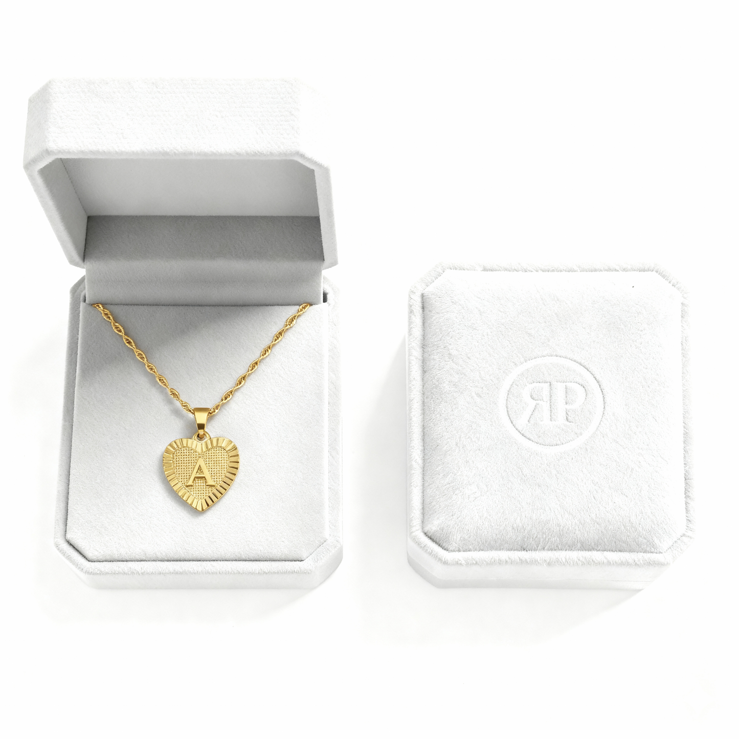 Initial Necklace "Gold Love"