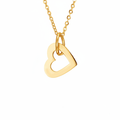Name Necklace "Nested Hearts"