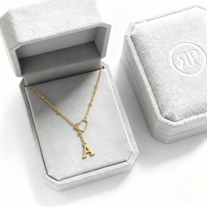 Initial Necklace "In Love"