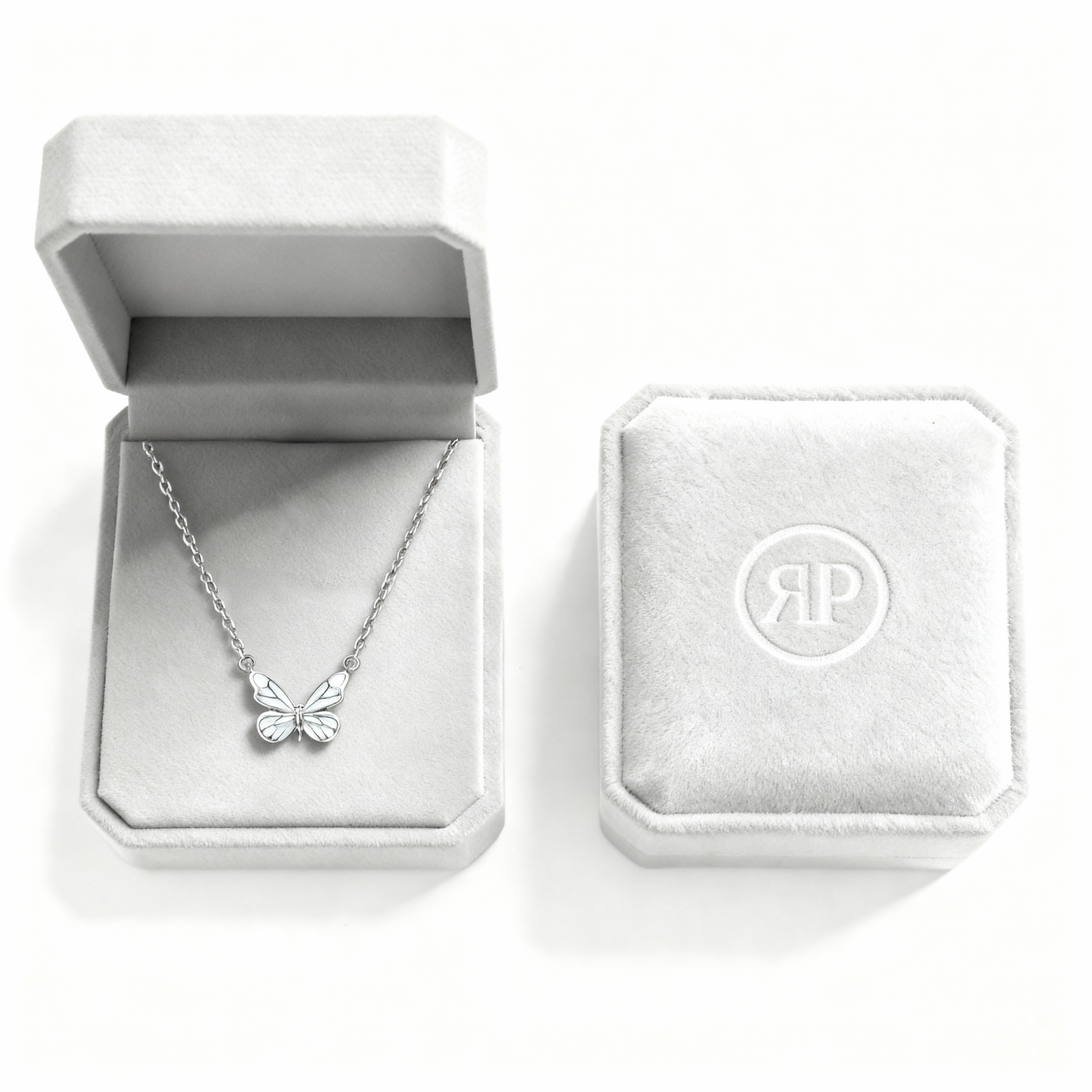 Necklace "Luminous Butterfly"