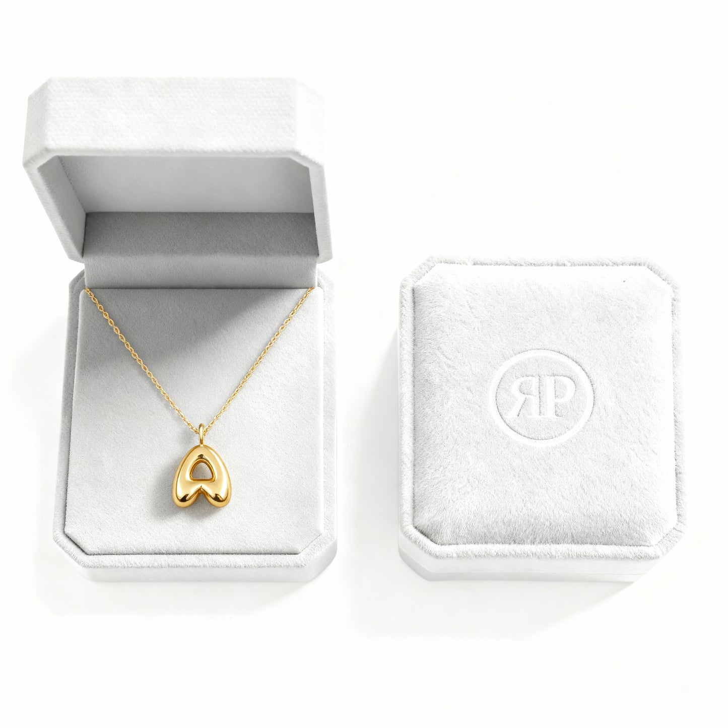 Initial Necklace "Luxe Bubble"