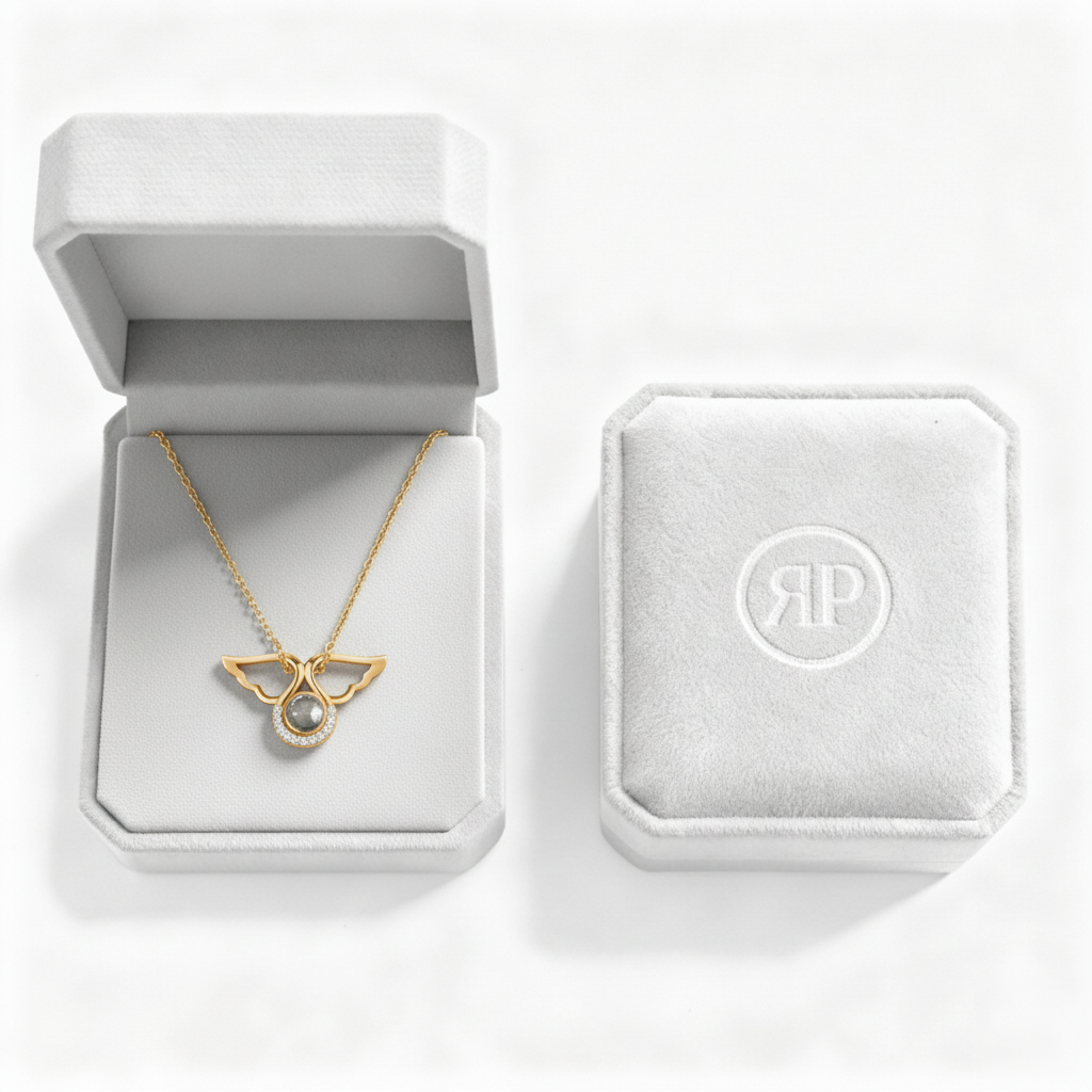 Projection Necklace "Angel Wings"