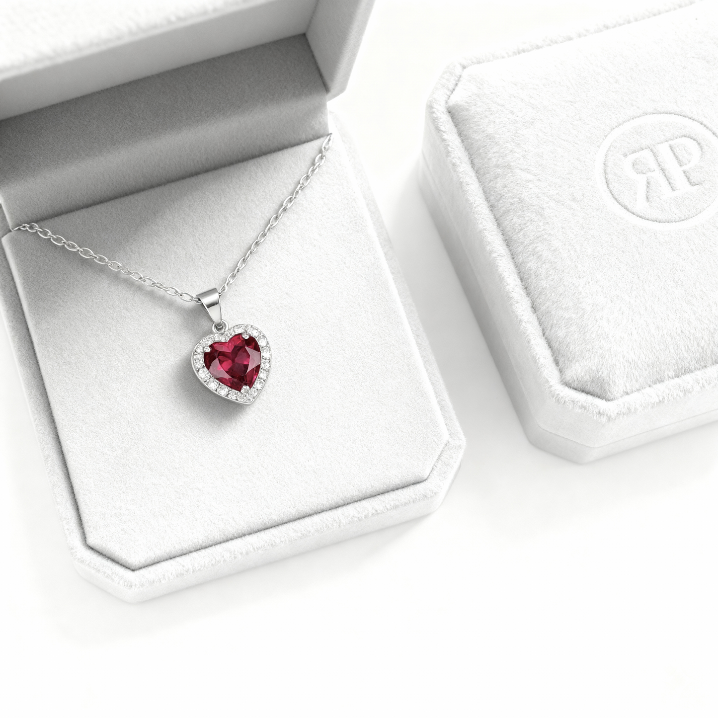 Necklace "Red Radiance"